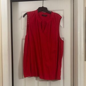 Red Sleeveless Top